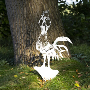 Huhn Erde Weiß